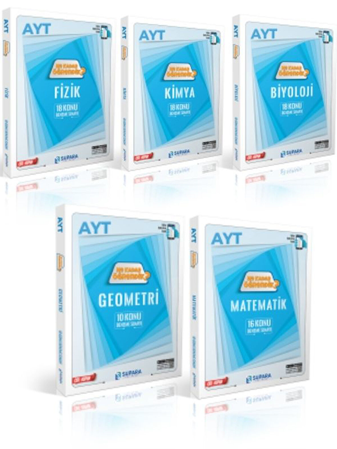 Supara 2025 Ne Kadar Öğrendik Fizik Kimya Biyoloji Geometri Matematik Konu Denemeleri 5 Kitap Set