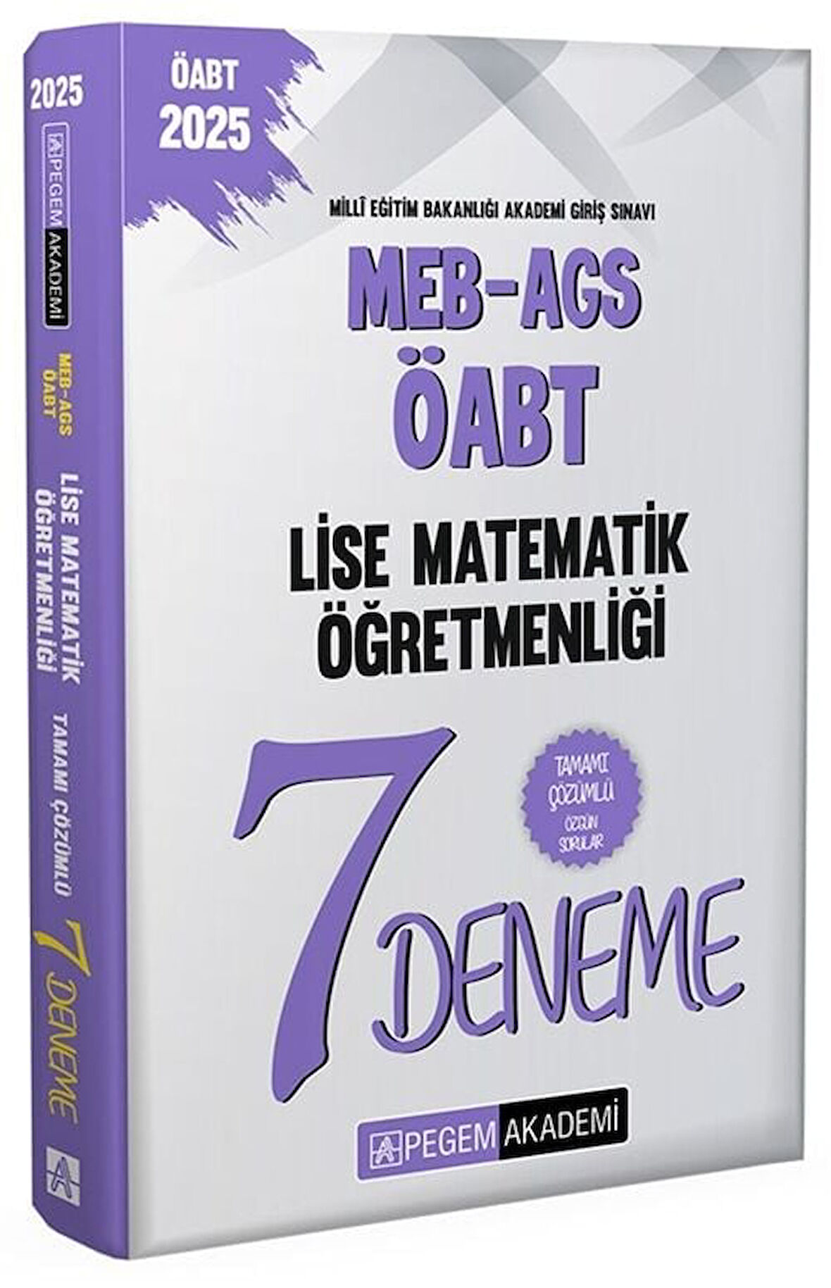 Pegem 2025 ÖABT MEB-AGS Lise Matematik 7 Deneme Çözümlü Pegem Yayınları