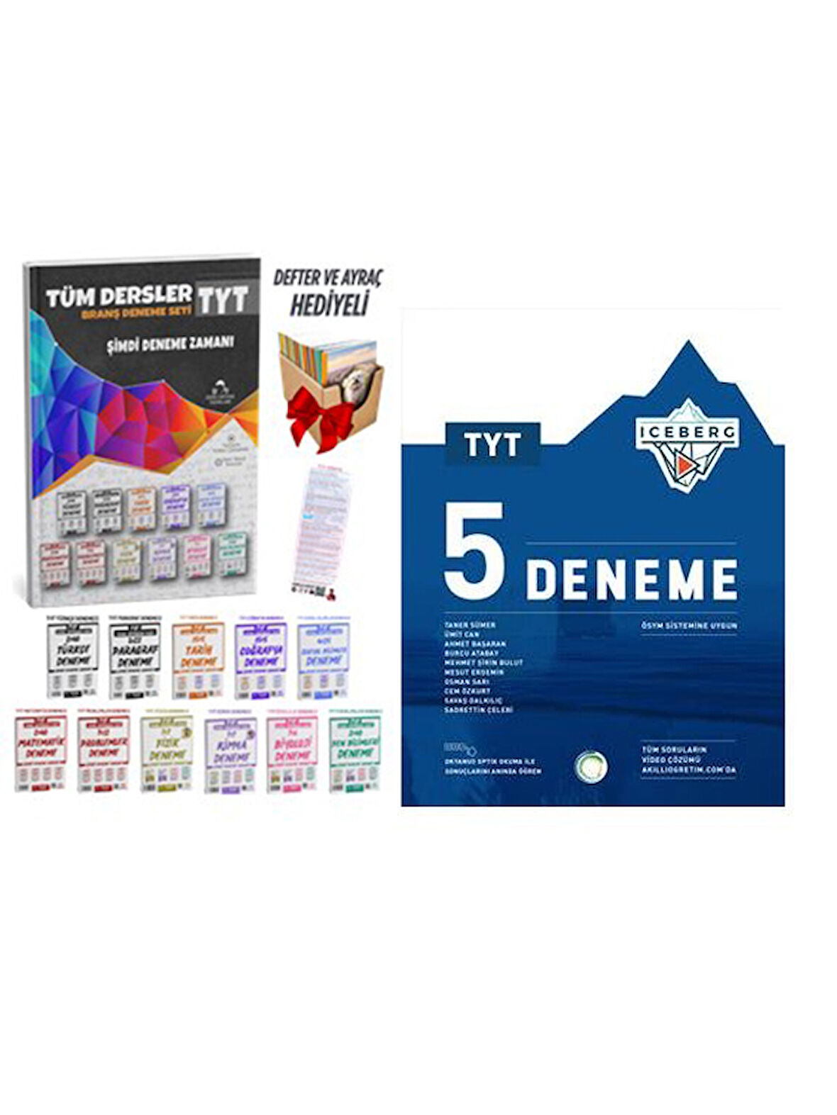 Okyanus İceberg + Ders Ortamı 2025 TYT Tüm Dersler Deneme 2 li Set