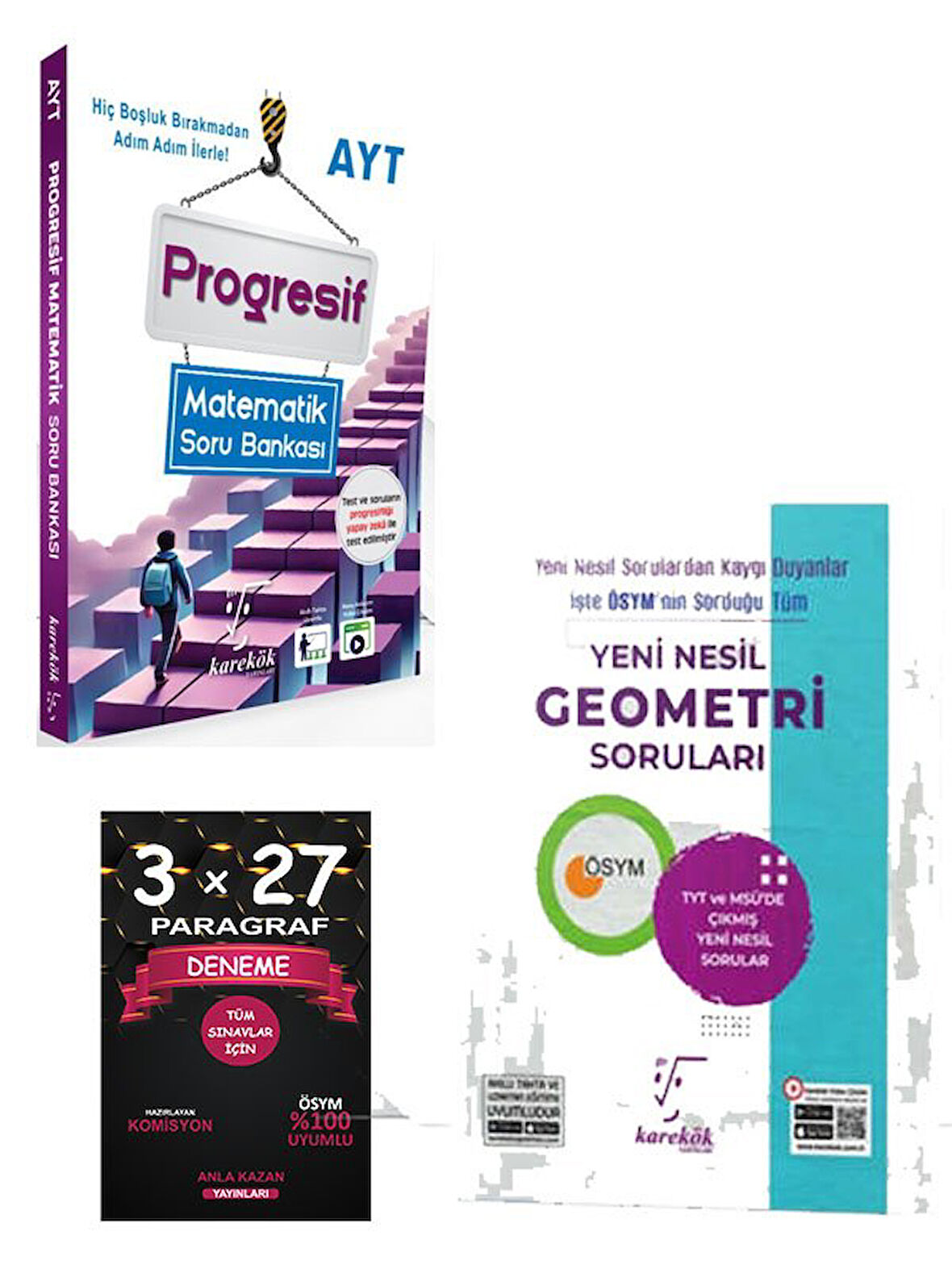 Karekök Yayınları AYT Progresif Matematik+Geometri Soru Bankası