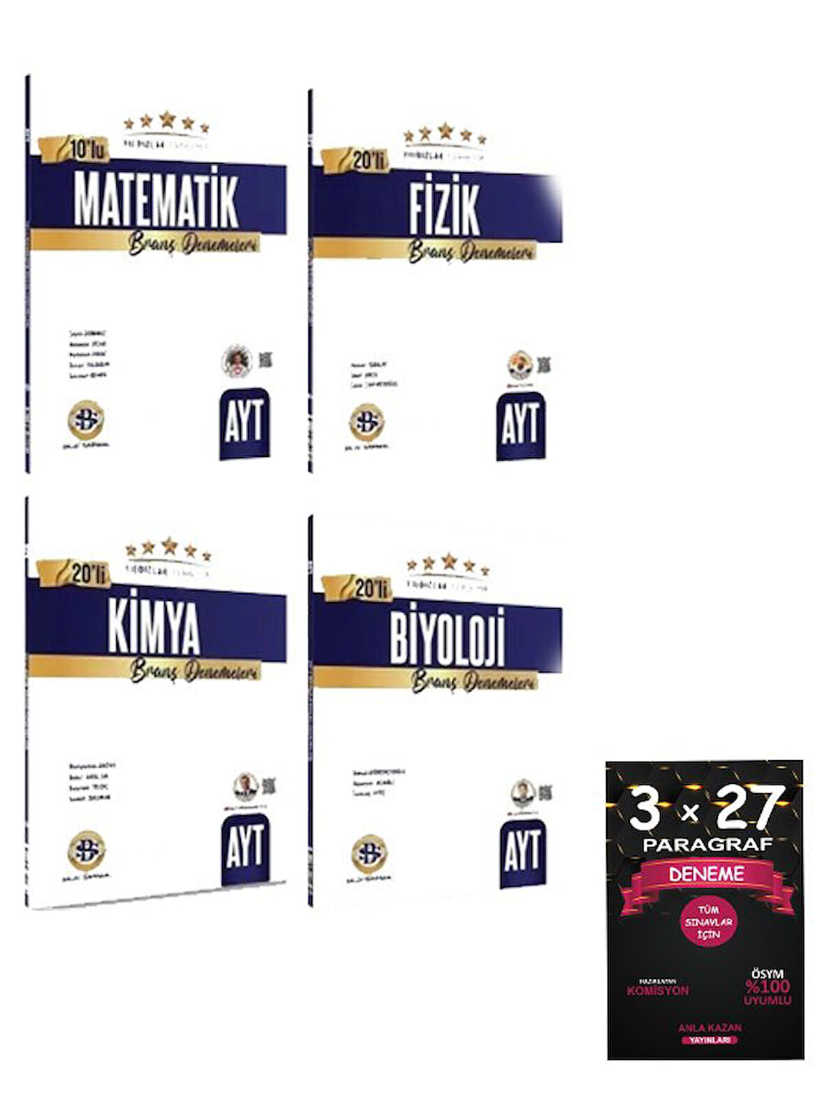 Bilgi Sarmal Yayınları Ayt Matematik+Fizik+Kimya+Biyoloji Yıldızlar Yarışıyor Deneme