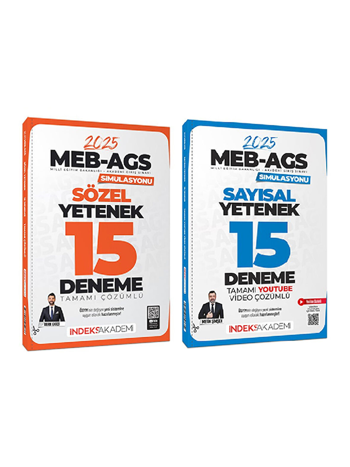 İndeks 2025 MEB-AGS Simülasyonu Sayısal + Sözel Yetenek 30 Deneme 2 li Set İndeks Akademi