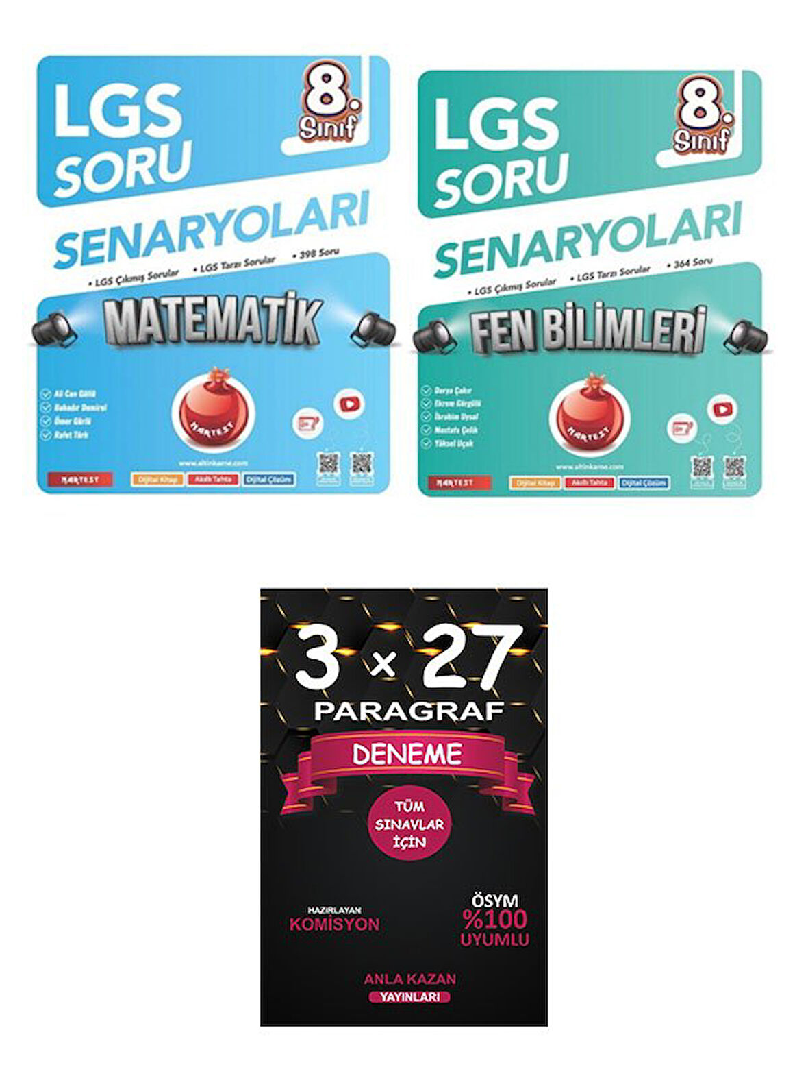 Nartest Yayınları 8. Sınıf LGS Türkçe+Matematik Soru Senaryoları
