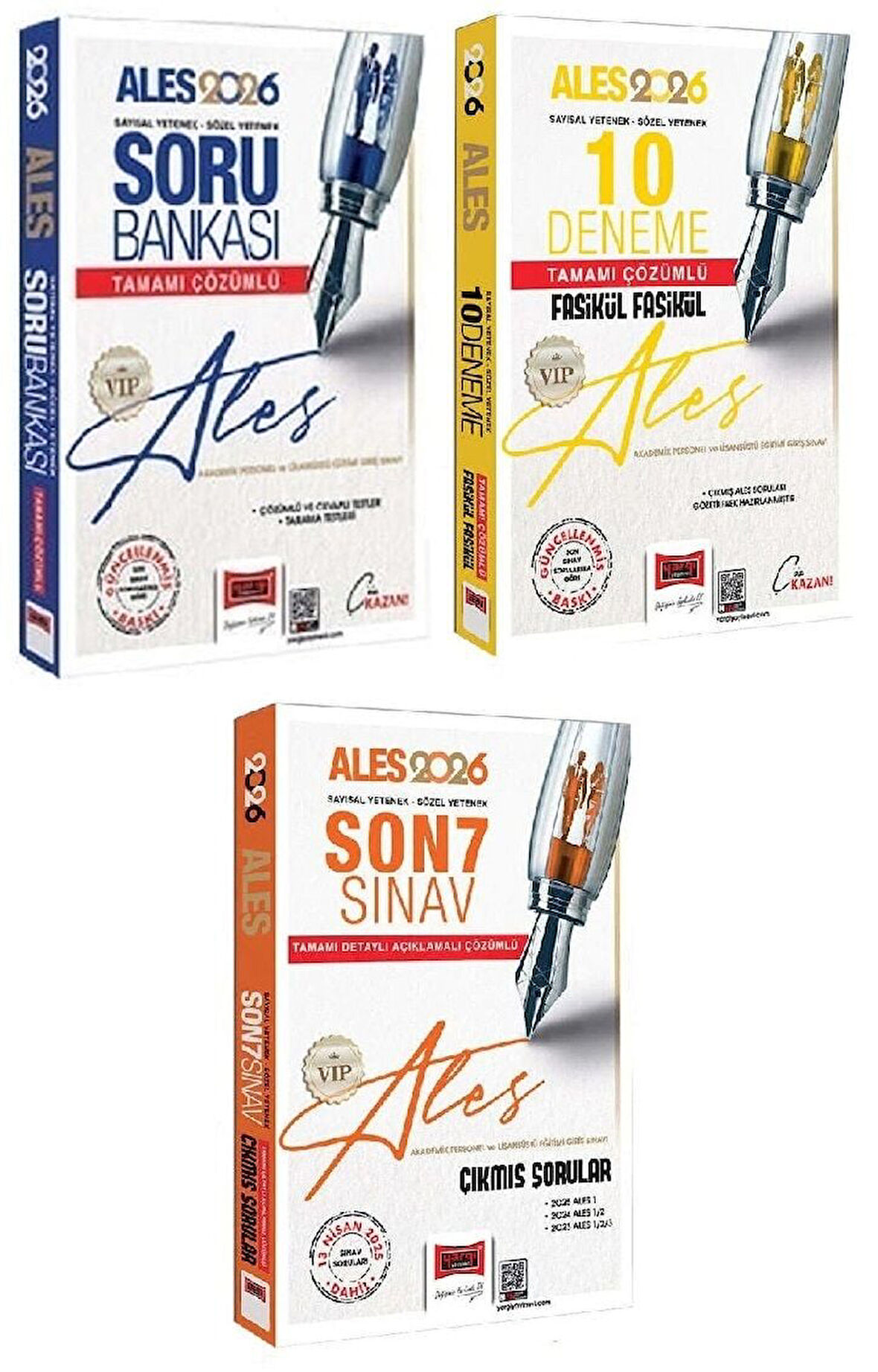 Yargı 2026 ALES VIP Soru Bankası + 10 Deneme + Son 7 Sınav Çıkmış Sorular 3 lü Set Yargı Yayınları