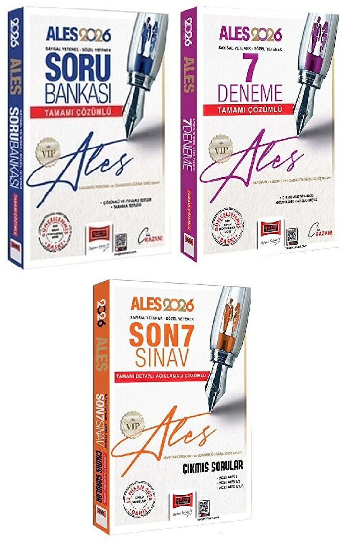 Yargı 2026 ALES VIP Soru Bankası + 7 Deneme + Son 7 Sınav Çıkmış Sorular 3 lü Set Yargı Yayınları