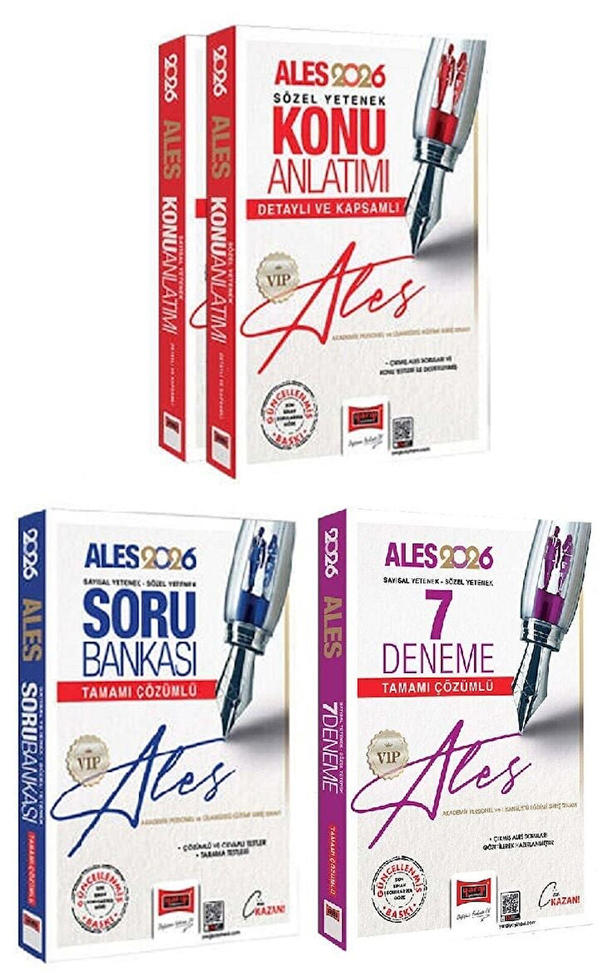 Yargı 2026 ALES VIP Konu + Soru Bankası + 7 Deneme 3 lü Set Yargı Yayınları