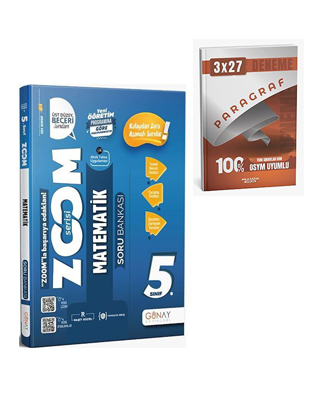 Günay Yayınları 2026 5. Sınıf Matematik Zoom Soru Bankası+AnlaKazan Paragraf