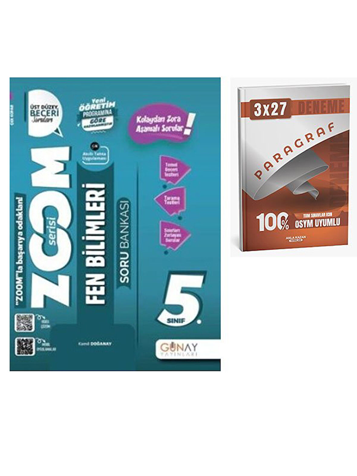 Günay Yayınları 2026 5. Sınıf Fen Bilimleri Zoom Soru Bankası+AnlaKazan Paragraf