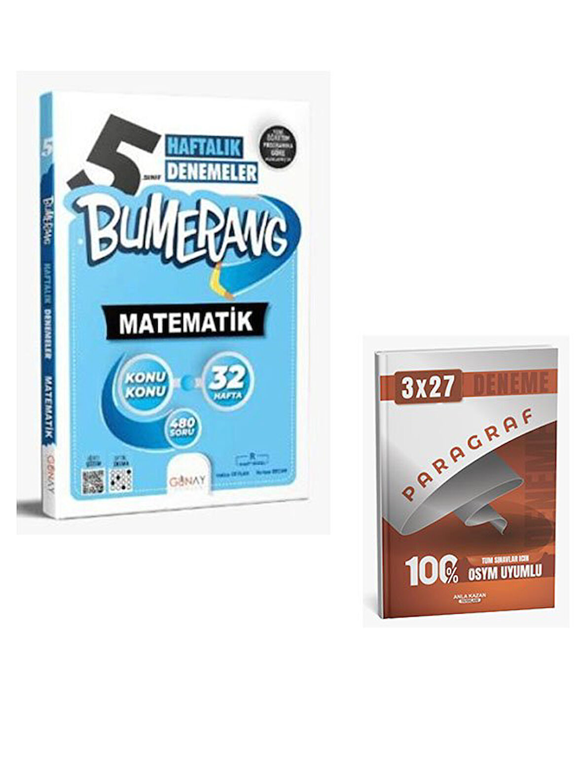 Günay Yayınları 2026 5. Sınıf Bumerang 32 Haftalık Matematik Denemeleri+AnlaKazan Paragraf