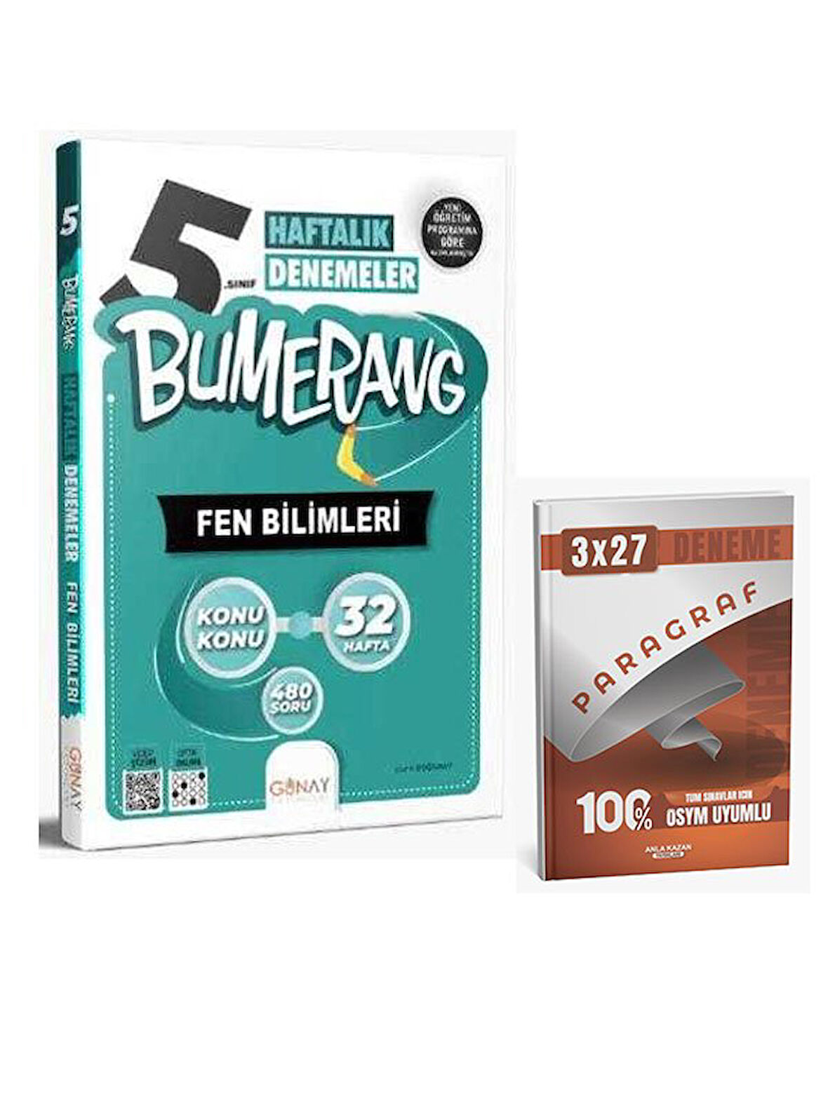 Günay Yayınları 2026 5. Sınıf Bumerang 32 Haftalık Fen Bilimleri Denemeleri+AnlaKazan Paragraf