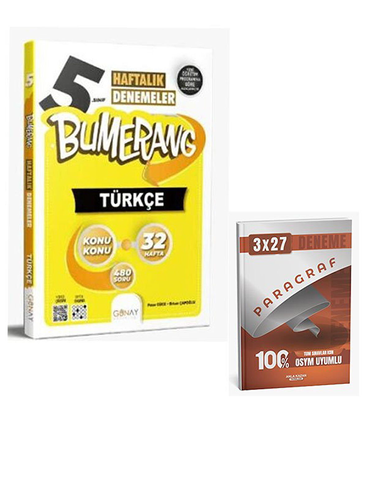 Günay Yayınları 2026 5. Sınıf Bumerang 32 Haftalık Türkçe Denemeleri+Anla Kazan Paragraf