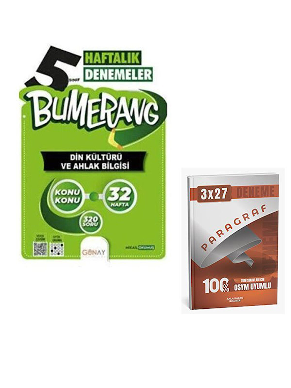 Günay Yayınları 2026 5. Sınıf Bumerang 32 Haftalık Din Kültürü ve Ahlak Bilgisi Denemeleri+AnlaKazan Paragraf