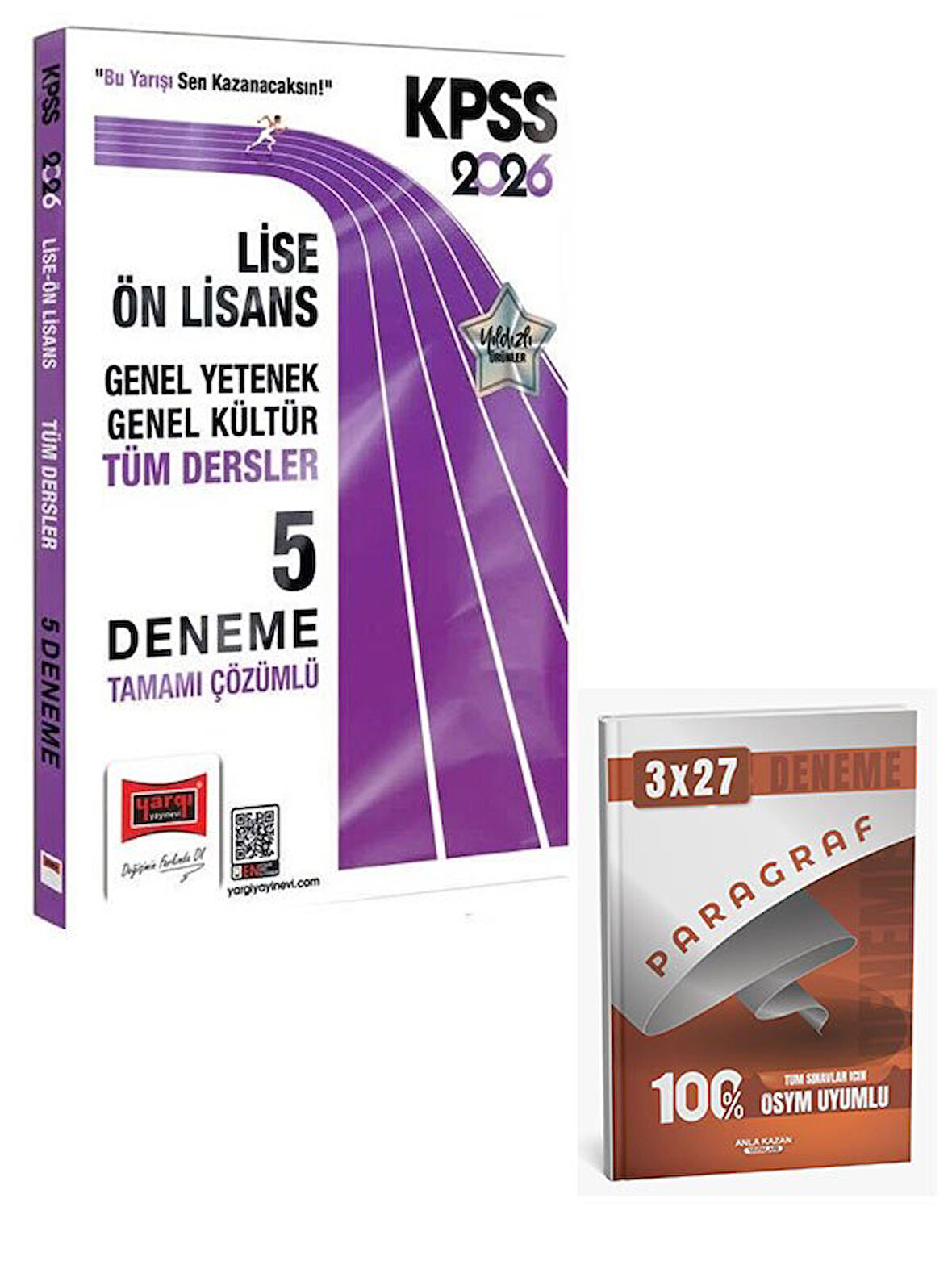 Yargı 2026 KPSS Lise Ön Lisans Tüm Dersler 5 Deneme Çözümlü+AnlaKazan Paragraf