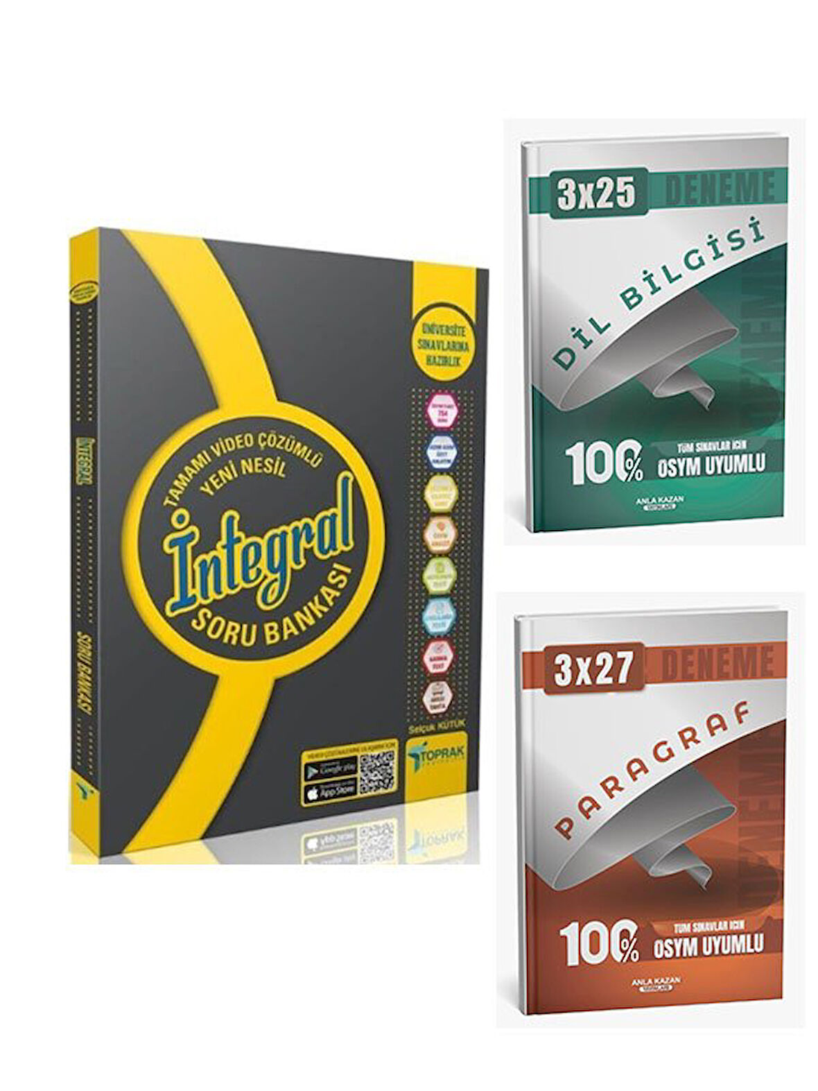Toprak Yayıncılık 2026 TYT AYT İntegral Soru Bankası+Anla Kazan Paragraf+Dilbilgisi