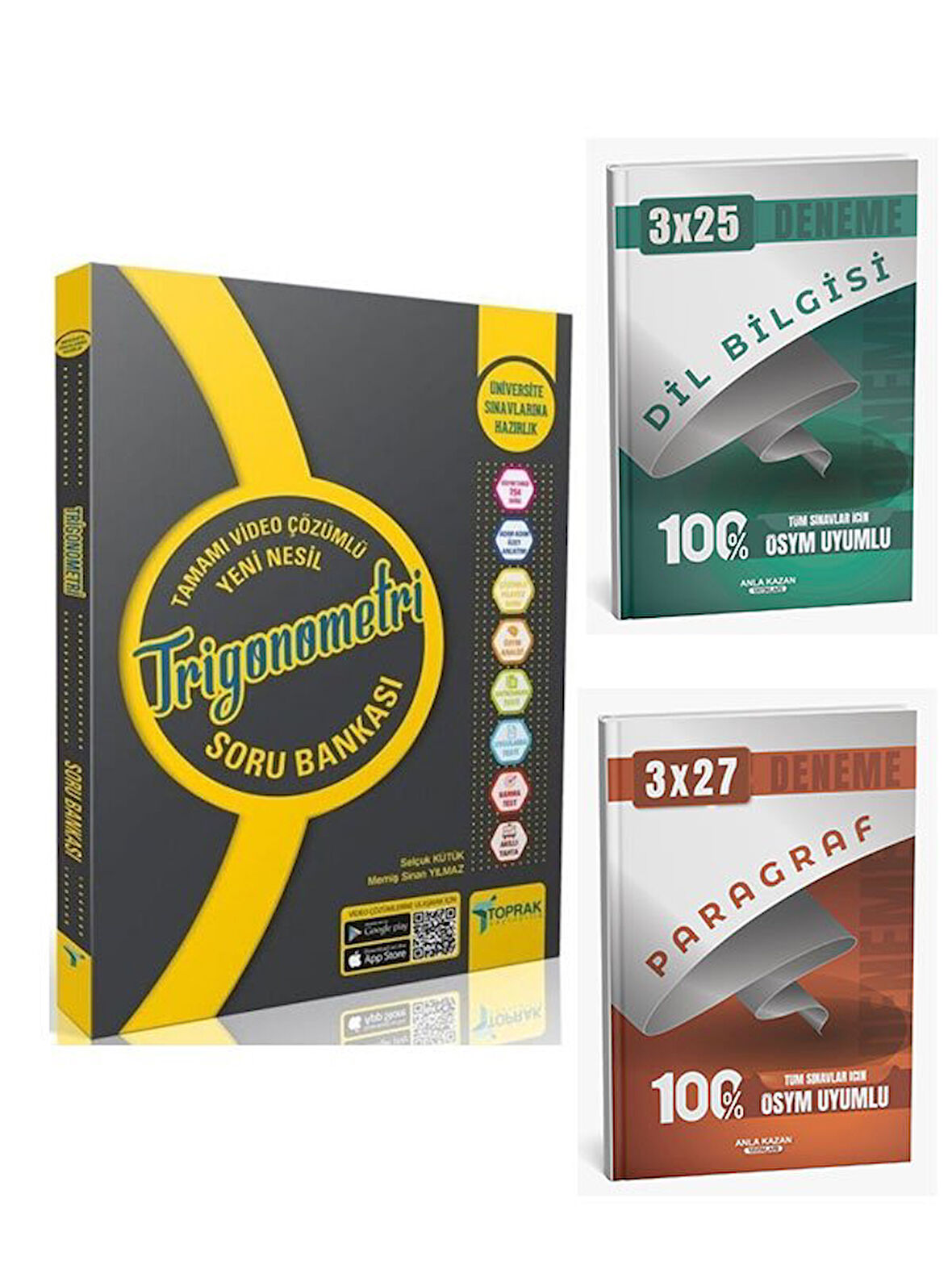 Toprak Yayıncılık 2026 Trigonometri Yeni Nesil Soru Bankası+Anla Kazan Paragraf+Dilbilgisi