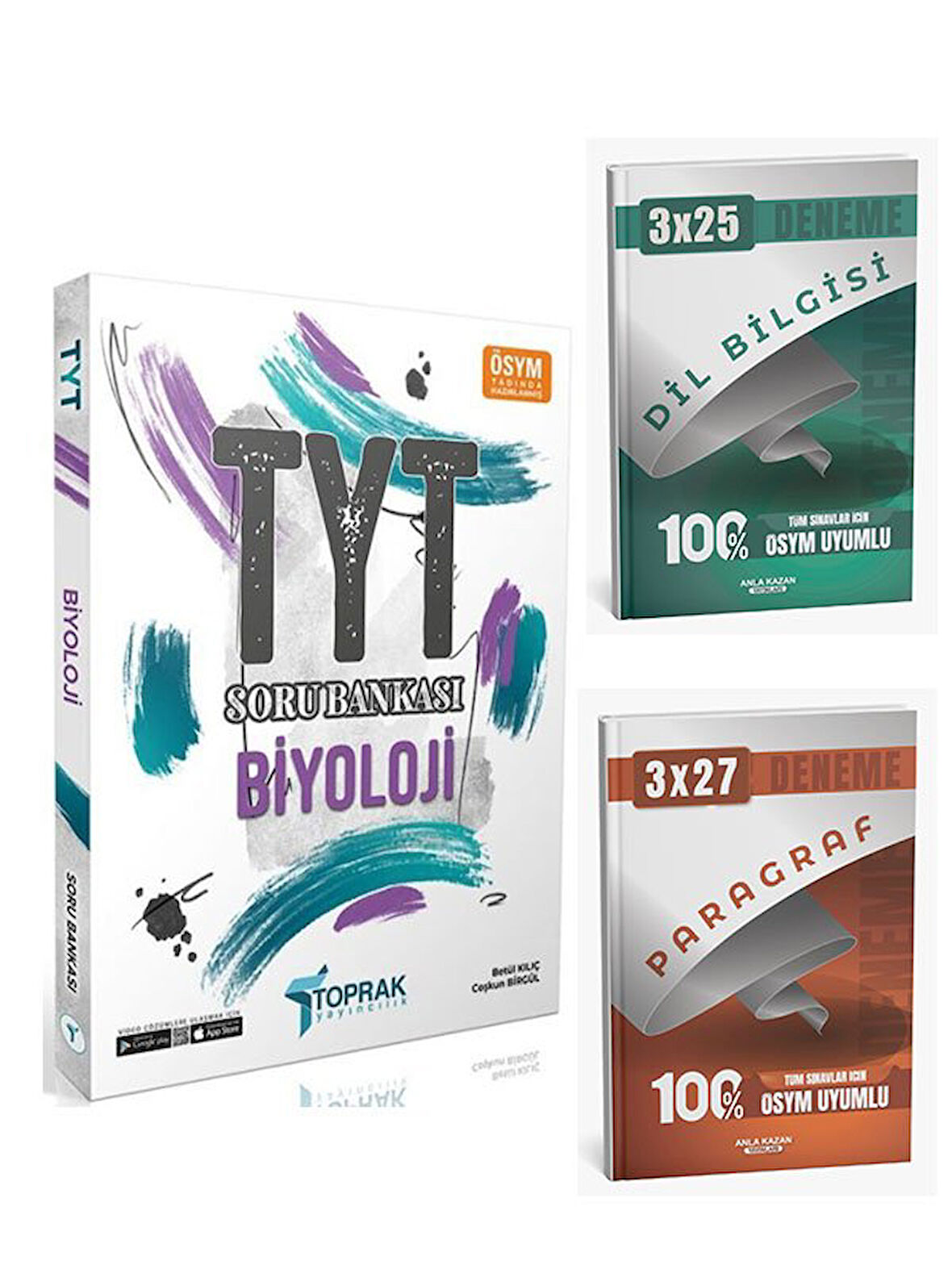 Toprak Yayıncılık 2026 TYT Biyoloji Soru Bankası+Anla Kazan Paragraf+Dilbilgisis