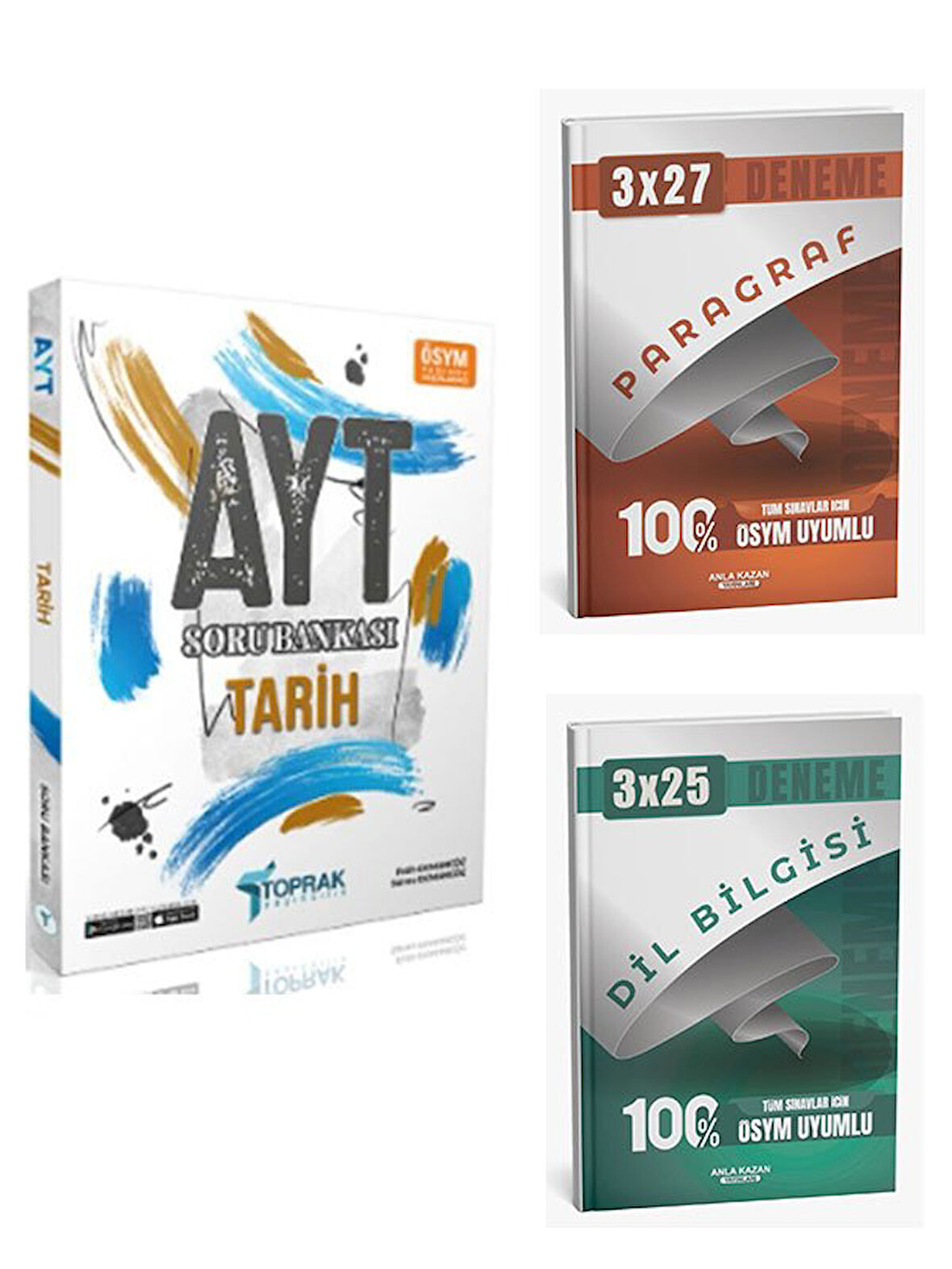 Toprak Yayıncılık 2026 AYT Tarih Soru Bankası+Anla Kazan Paragraf+Dilbilgisi