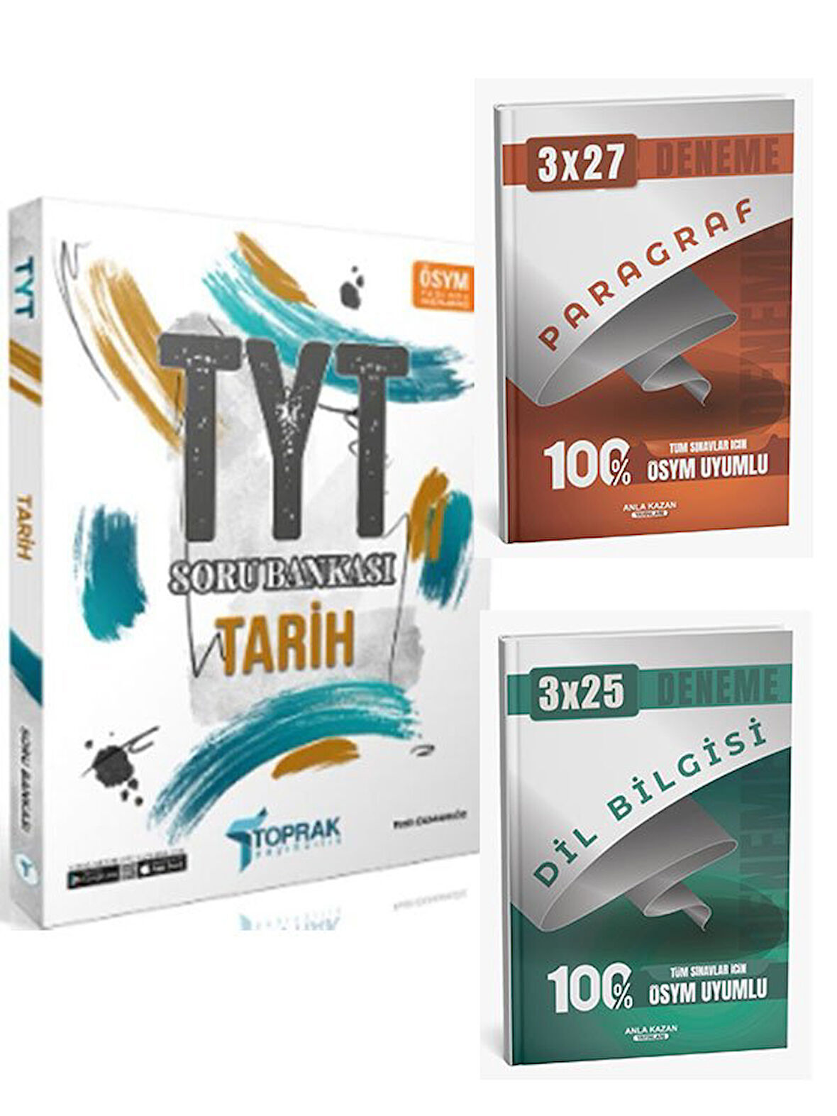 Toprak Yayıncılık 2026 TYT Tarih Soru Bankası+Anla Kazan Paragraf+Dilbilgisi