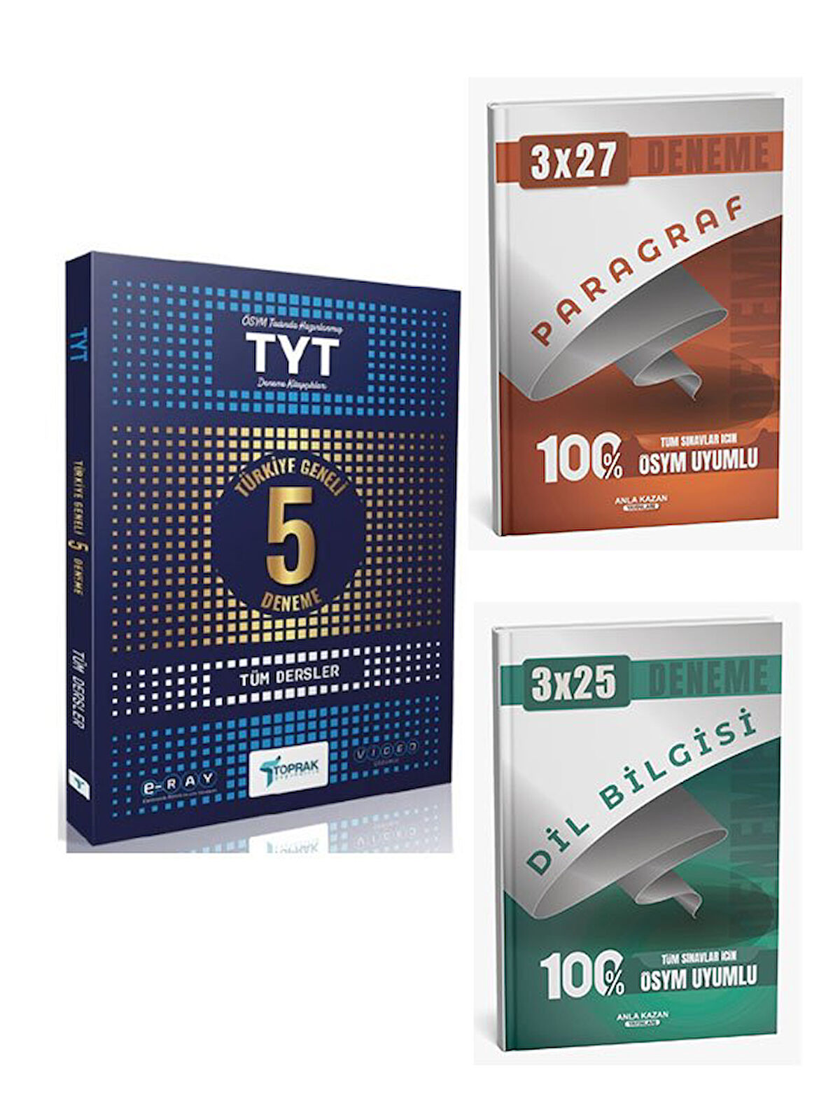Toprak 2026 TYT Tüm Dersler 5 li Paket Deneme+Anla Kazan Paragraf+Dilbilgisi