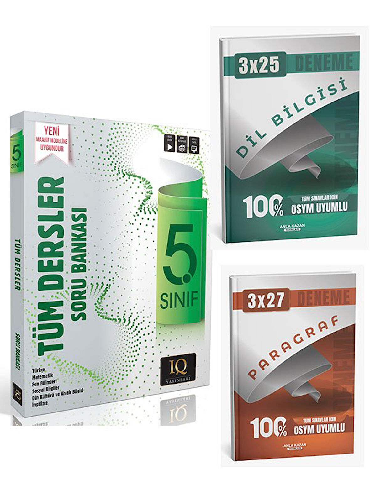 IQ 2026 5. Sınıf Tüm Dersler Soru Bankası +Anla Kazan Paragraf+Dilbilgisi