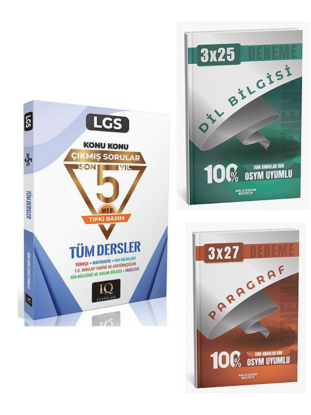 IQ 2026 8. Sınıf LGS Tüm Dersler Çıkmış Sorular Son 5 Yıl Konu Konu Tıpkı Basım+Anla Kazan Paragraf+Dilbilgisi