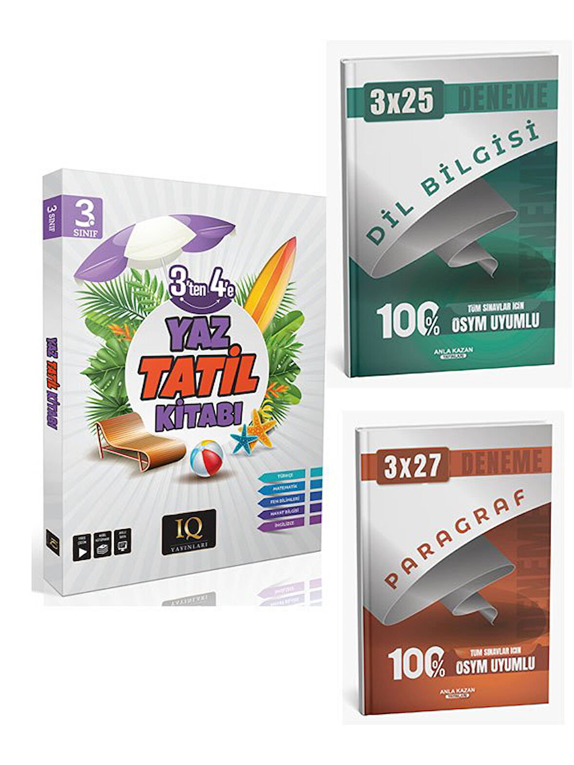 IQ 2026 3. Sınıf Yaz Tatil Kitabı Çözümlü+Anla Kazan Paragraf+Dilbilgisi