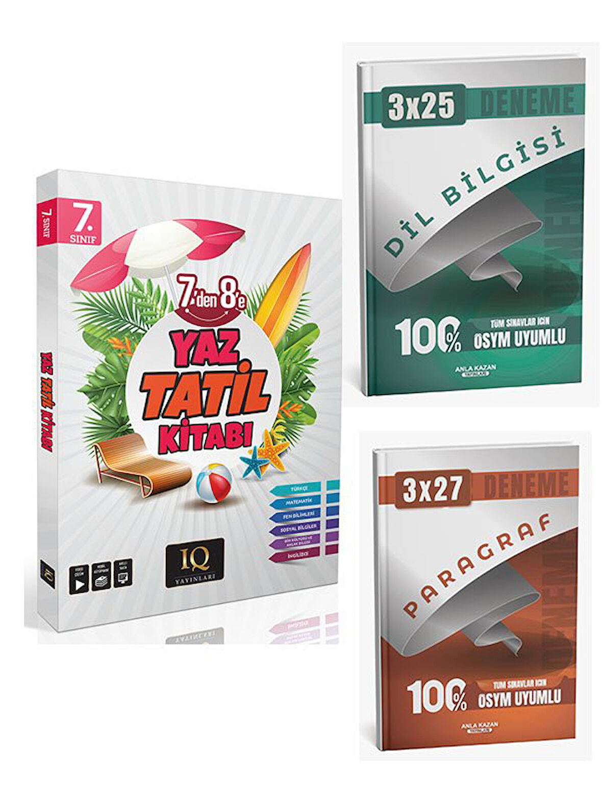 IQ 2026 7. Sınıf Yaz Tatil Kitabı Çözümlü+Anla Kazan Paragraf+Dilbilgisi