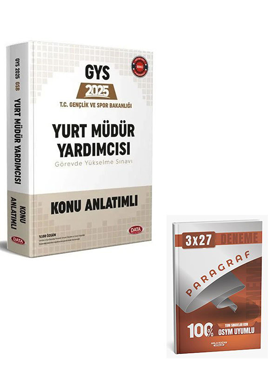 Data 2025 GYS Gençlik ve Spor Bakanlığı Yurt Müdür Yardımcısı Konu Anlatımlı Hazırlık Kitabı+Anla Kazan Paragraf