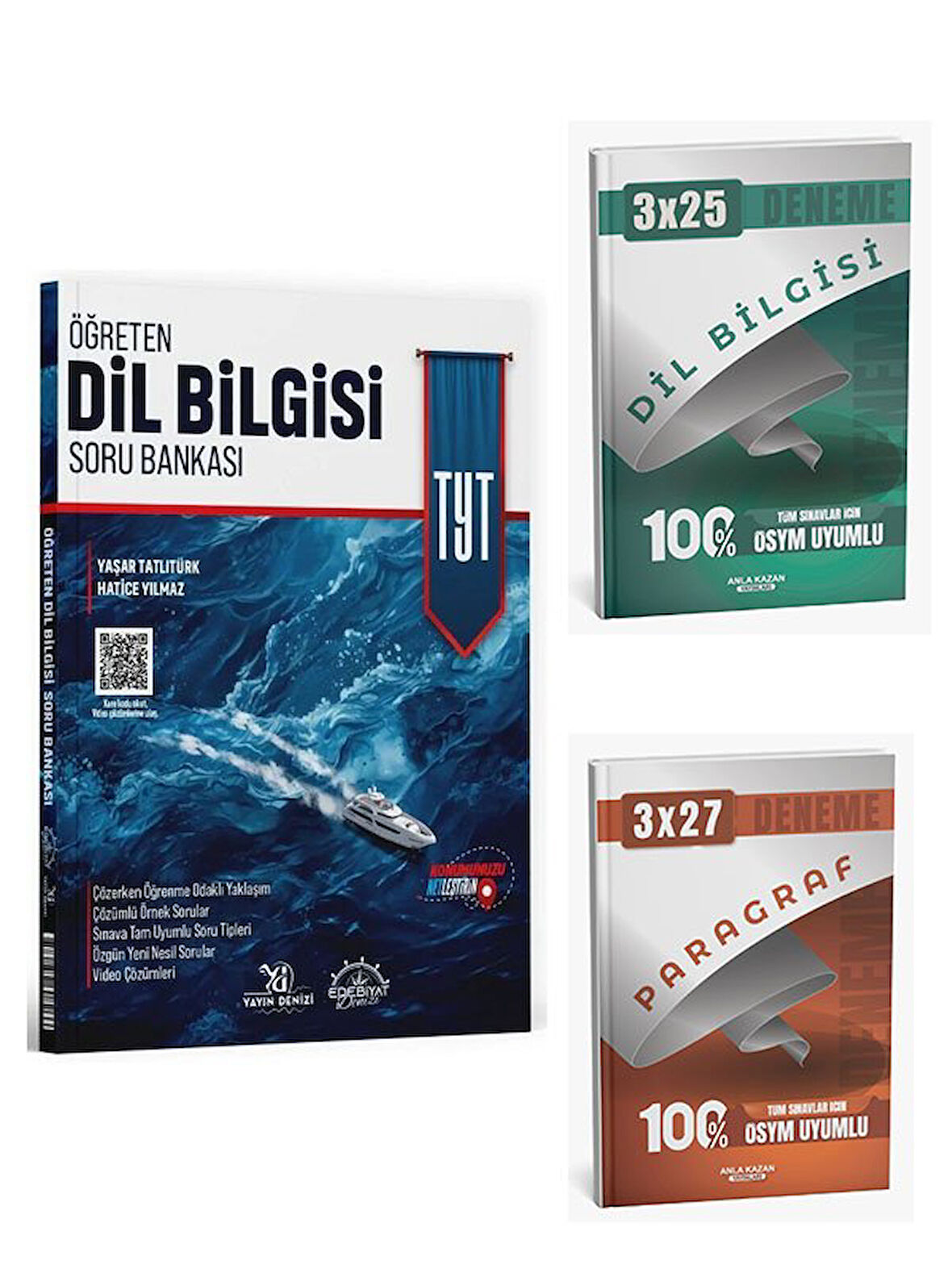 Edebiyat Denizi YKS TYT Dil Bilgisi Öğreten Soru Bankası Çözümlü+Anla Kazan Yayınları