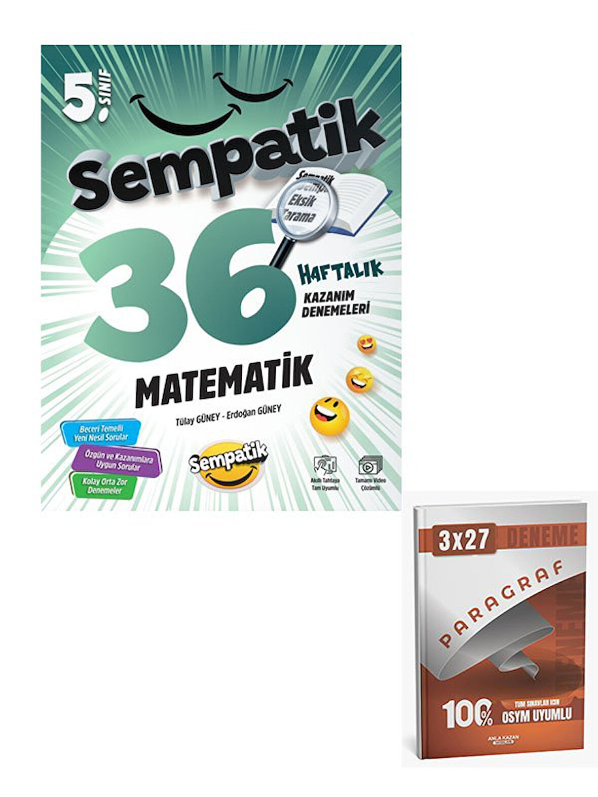 Ünlüller 2026 5.Sınıf Matematik 36 Haftalık Kazanım Denemeleri+Anla Kazan Paragraf