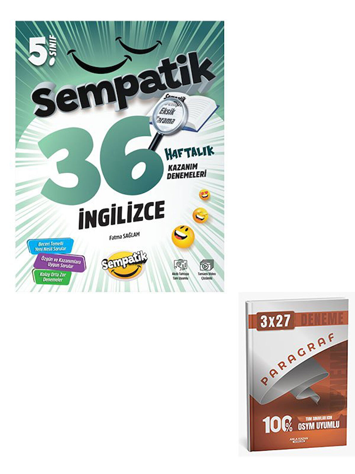 Ünlüler 2026 5.Sınıf İngilizce 36 Haftalık Kazanım Denemeleri+Anla Kazan Paragraf