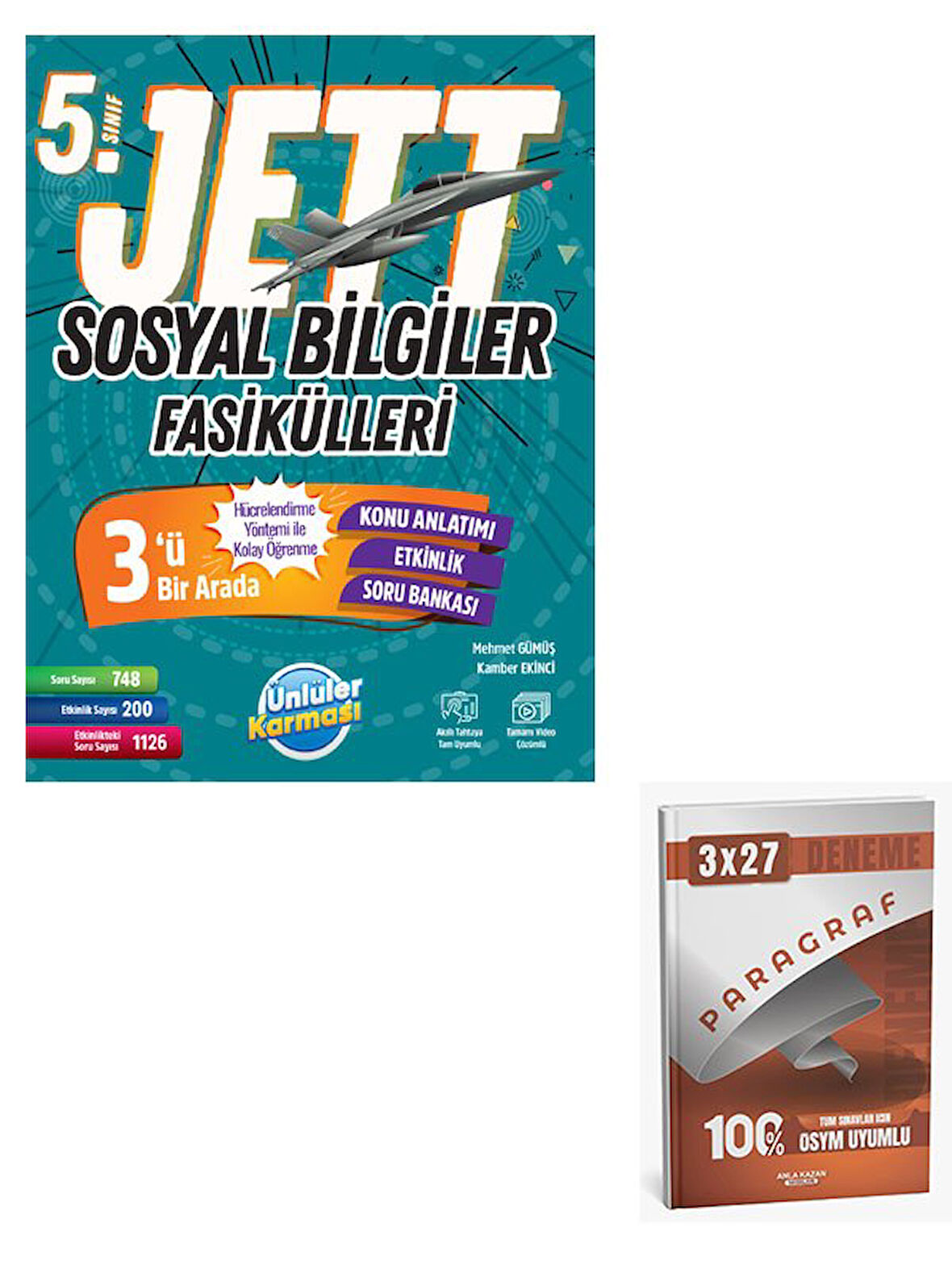 Ünlüller 2026 5 Sınıf Jett Sosyal Bilgiler Fasikülleri+Anla Kazan Pararaf