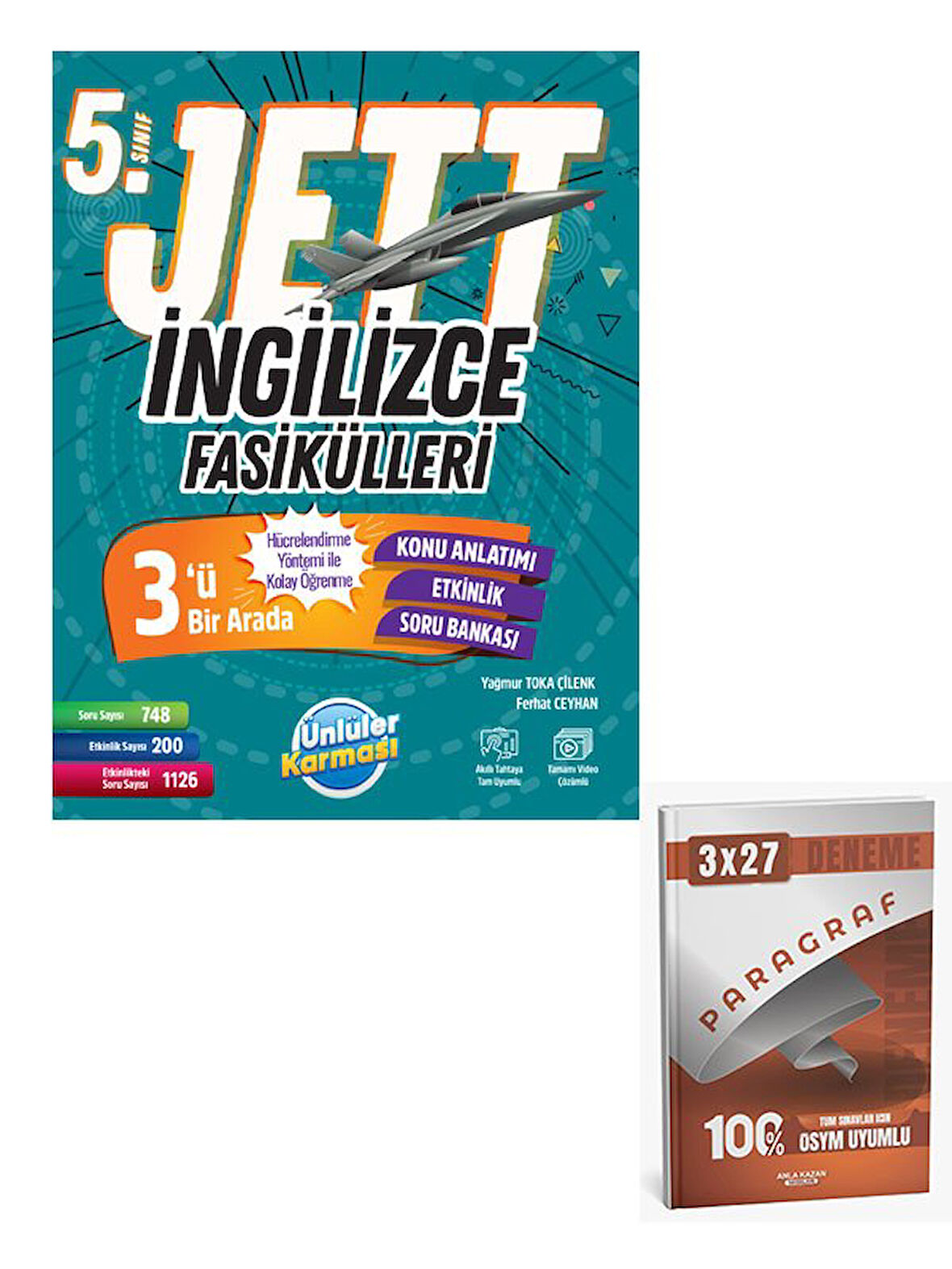 Ünlüller 2026 5.Sınıf Jett İngilizce Fasiküller+Anla Kazan Paragraf