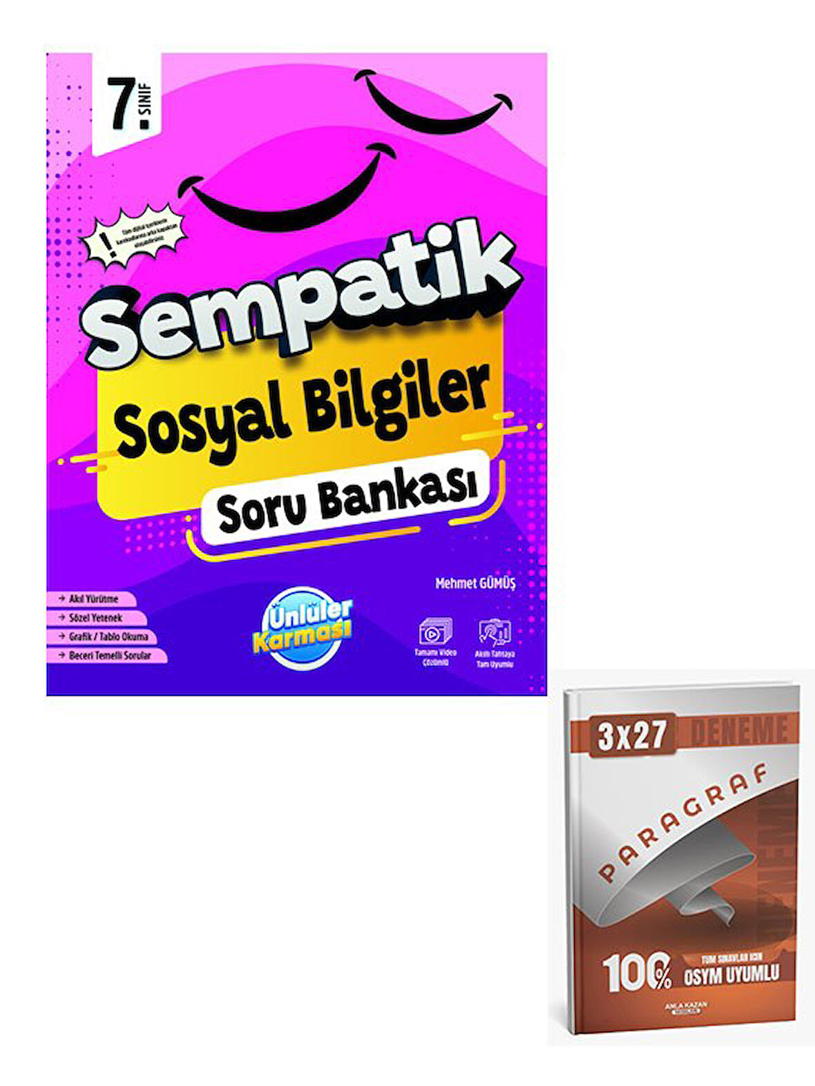 Ünlüller 2026 7 Sınıf Sempatik Sosyal Bilgiler Soru Bankası+Anla Kazan Paragraf