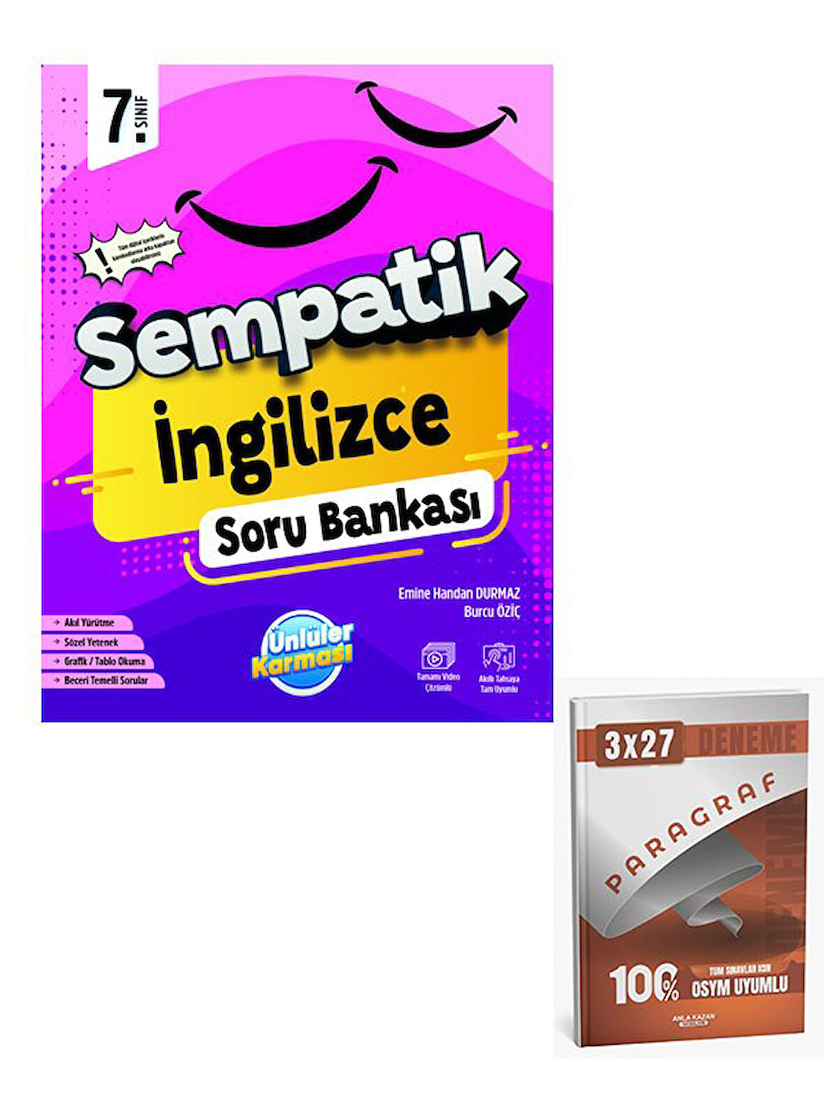 Ünlüller 2026 7.Sınıf Sempatik İngilizce Soru Bankası+Anla Kazan Paragraf