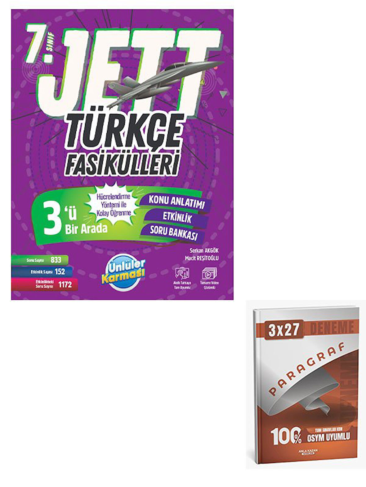 Ünlüller 2026 7.Sınıf Jett Türkçe Fasiküller+Anla Kazan Paragraf