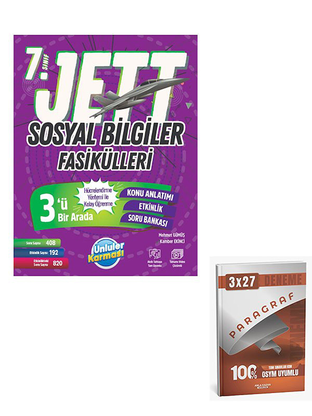 Ünlüller 2026 7 Sınıf Jett Sosyal Bilgiler Fasikülleri+Anla Kazan Paragraf