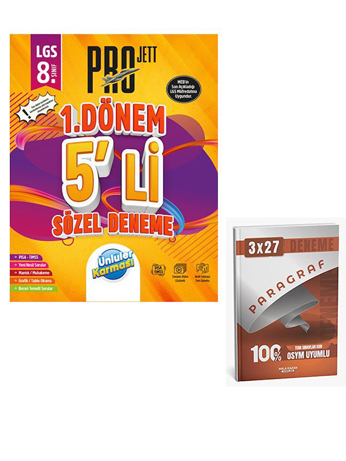 Ünlüller 2026 Projett Sözel 1 Dönem 5'li Deneme+Anla Kazan Paragraf