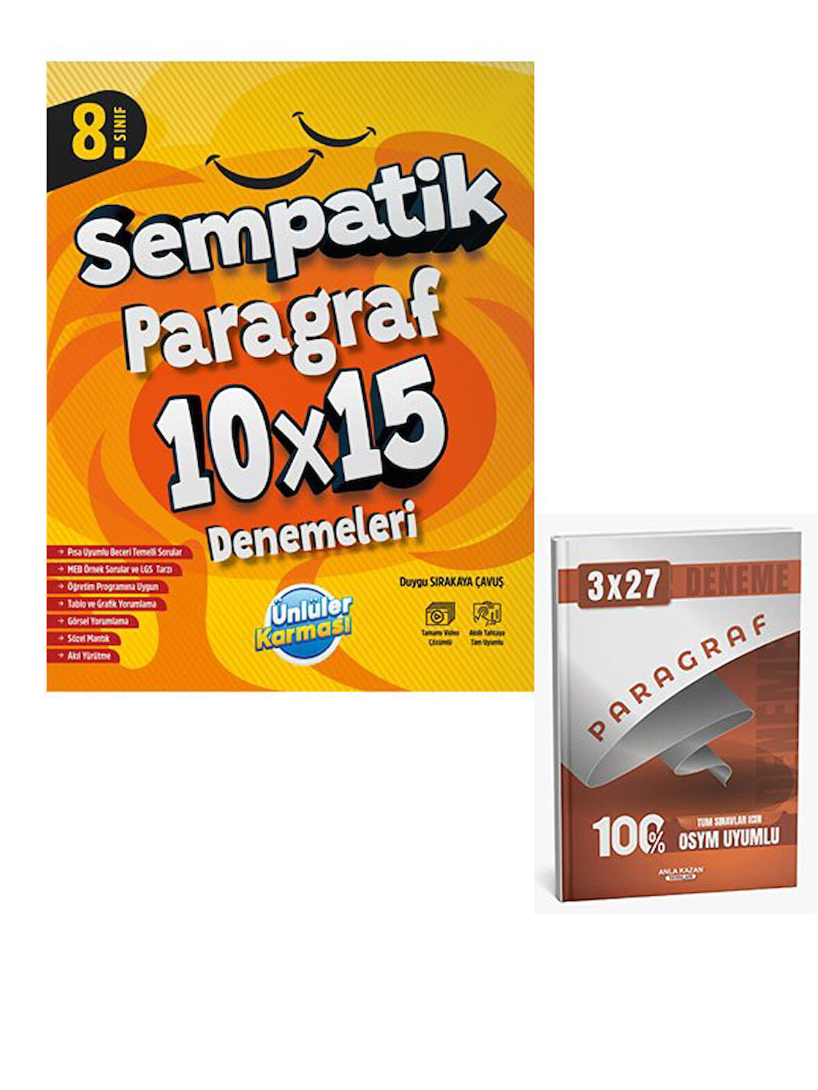 Ünlüller 2026 8.Sınıf Sempatik Paragraf 10X15 Deneme+Anla Kazan Paragraf
