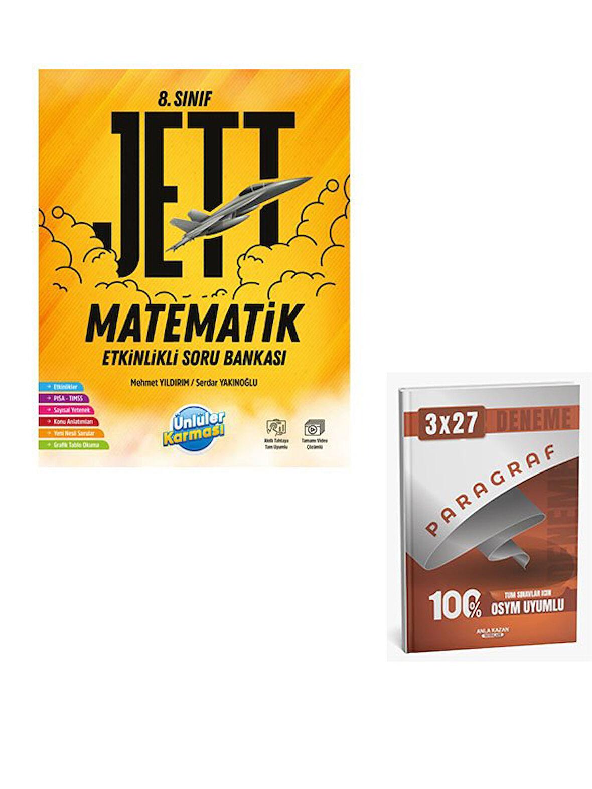 Ünlüller 2026 8.Sınıf Jett Etinlikli Matematik Soru Bankası+Anla Kazan Paragraf