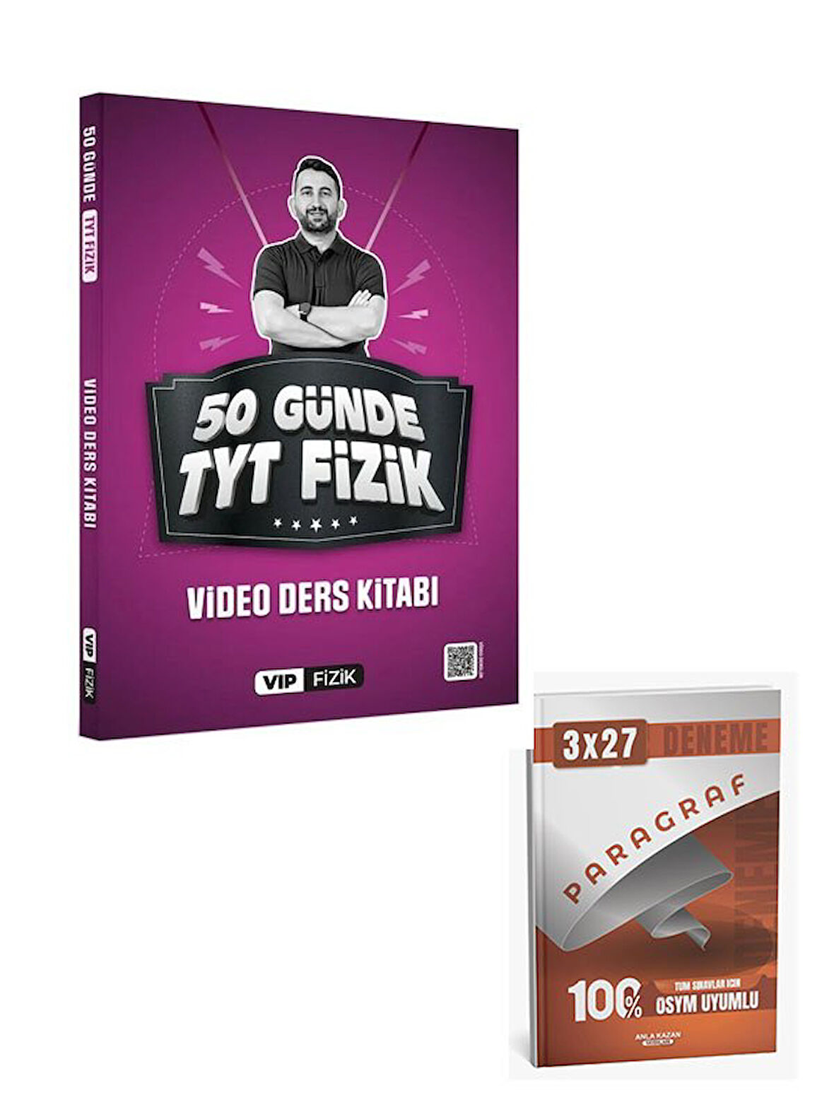 Vip Fizik YKS TYT 50 Günde Fizik Video Ders Kitabı+Anla Kazan Paragraf