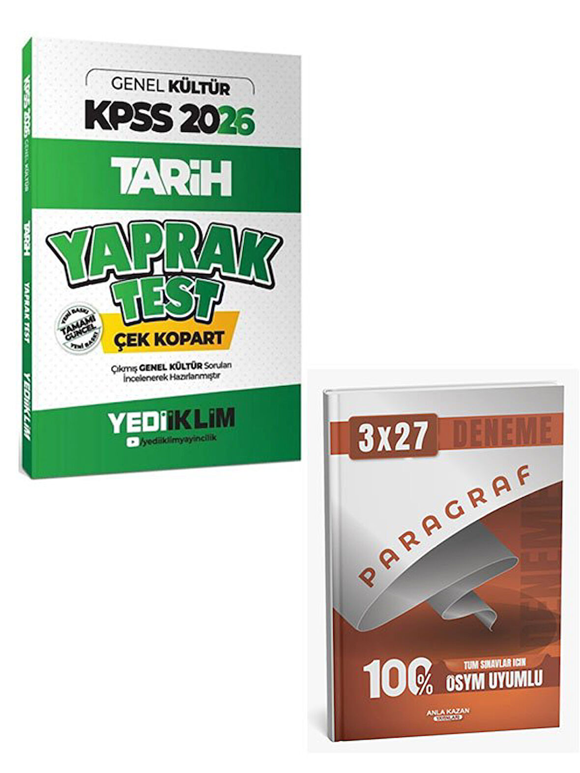 Yediiklim 2026 KPSS Tarih Yaprak Test+Anla Kazan Paragraf