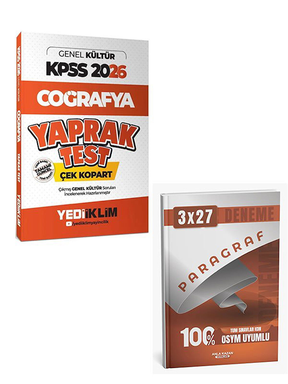 Yediiklim 2026 KPSS Coğrafya Yaprak Test+Anla Kazan Paragraf