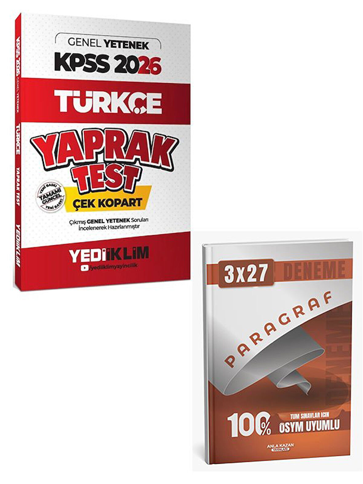 Yediiklim 2026 KPSS Türkçe Yaprak Test+Anla Kazan Paragraf