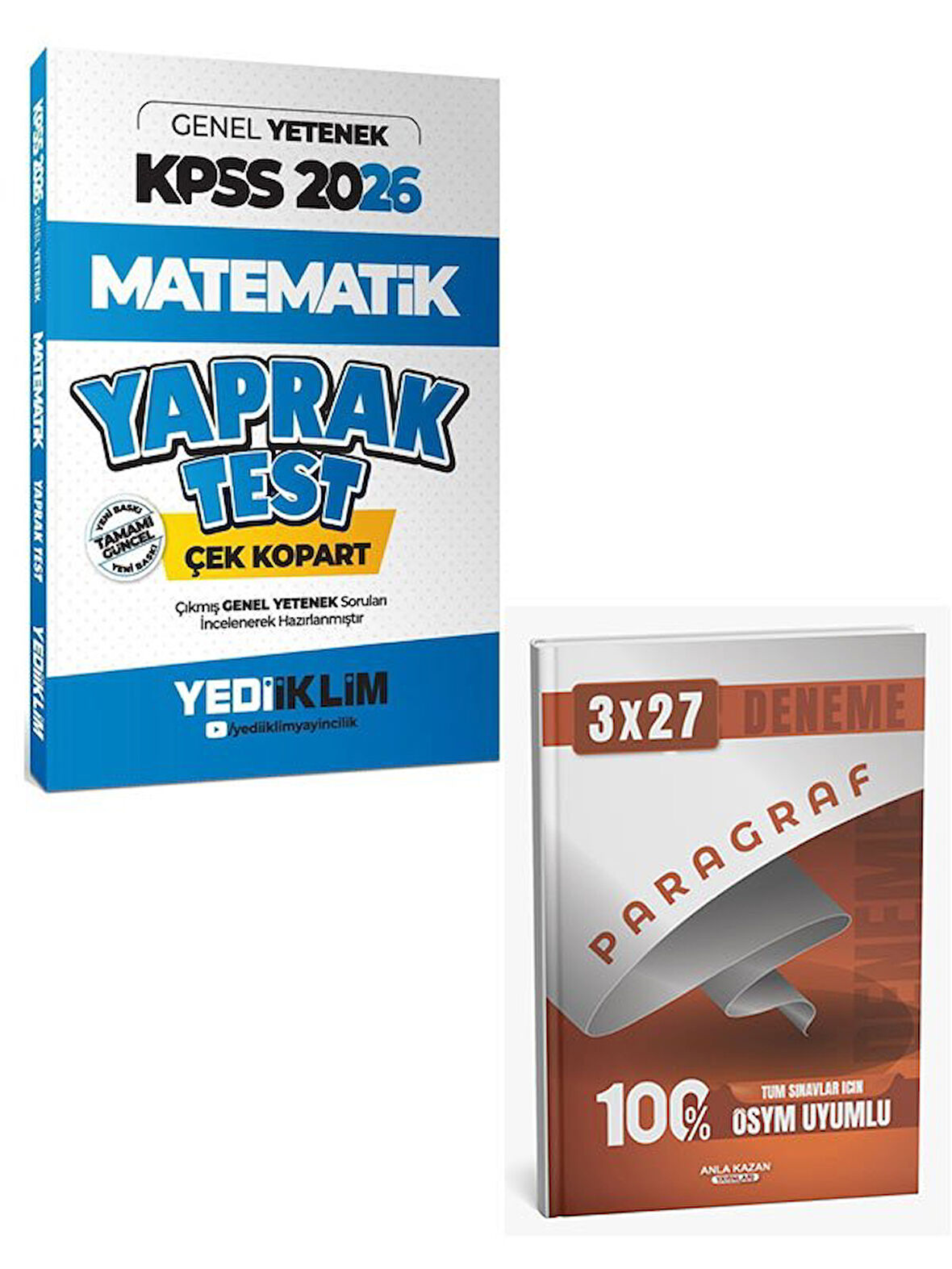 Yediiklim 2026 KPSS Matematik Yaprak Test+Anla Kazan Paragraf