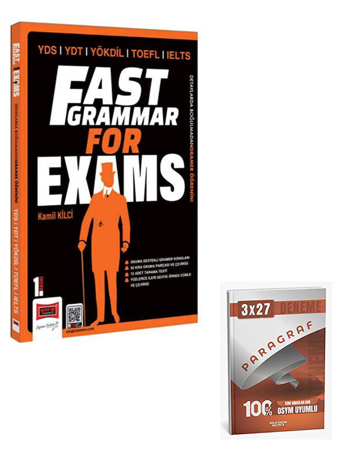Yargı Yayınları 2026 YDS YDT YÖKDİL TOEFL IELTS Fast Grammar For Exams+Anla Kazan Paragraf