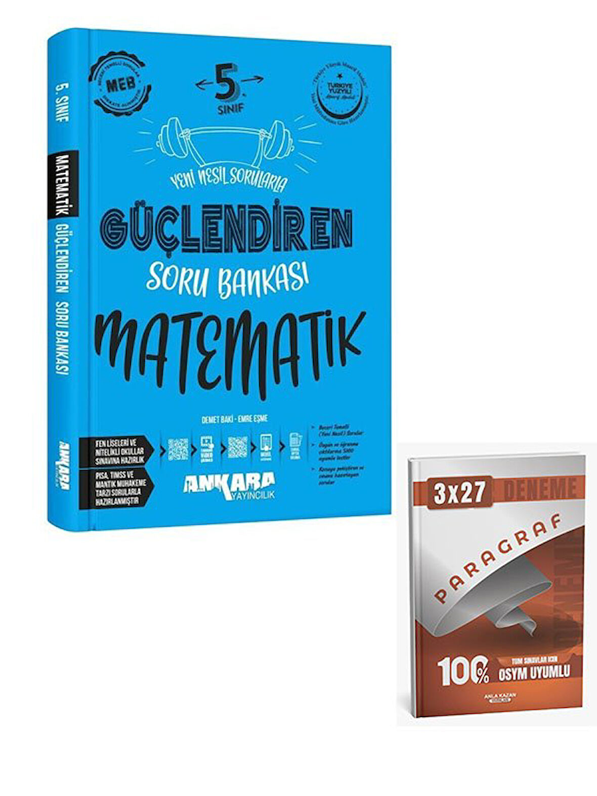 Ankara 2026 5. Sınıf Matematik Güçlendiren Soru Bankası+Anla Kazan Paragraf