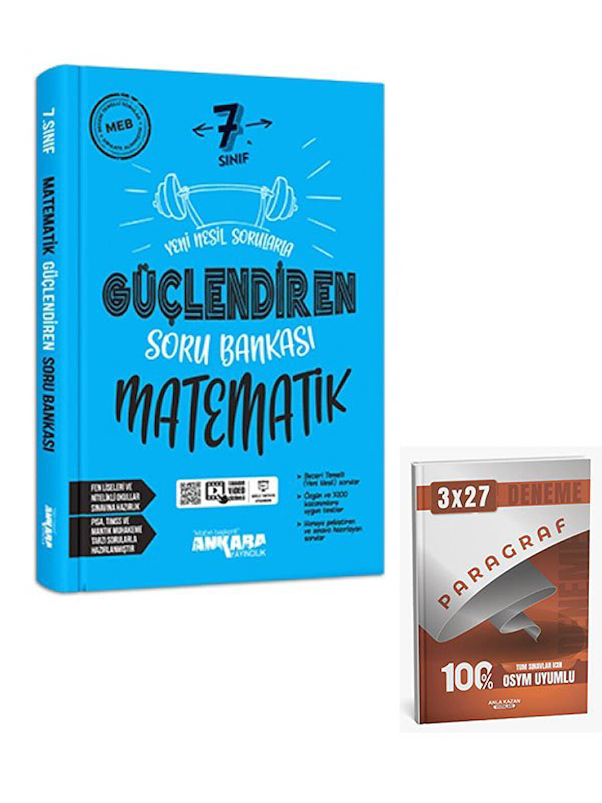 Ankara 2026 7. Sınıf Matematik Güçlendiren Soru Bankası+Anla Kazan Paragraf