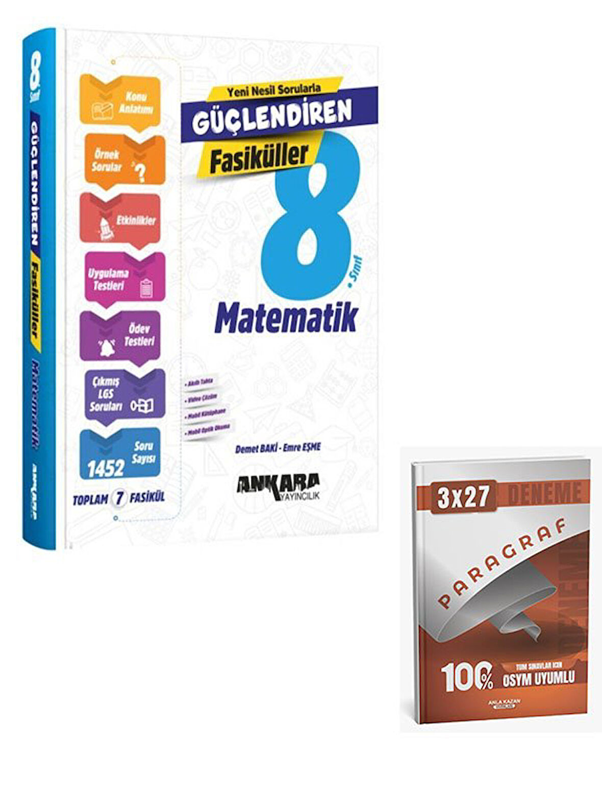 Ankara 2026 8. Sınıf Matematik Güçlendiren Fasiküller+Anla Kazan Paragraf