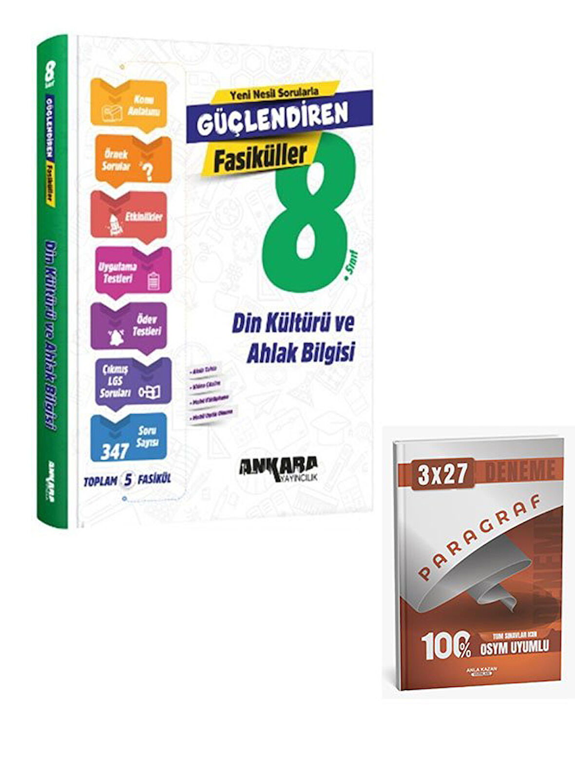 Ankara 2026 8. Sınıf Din Kültürü ve Ahlak Bilgisi Güçlendiren Fasiküller+Anla Kazan Paragraf